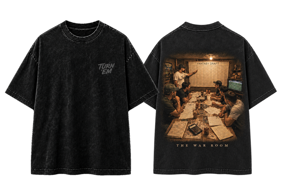 The War Room vintage black tee front and back